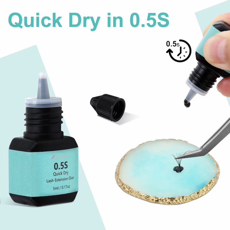0.5S Quick Dry Eyelash Extension Glue Extra Strong Lasting For 2 Months