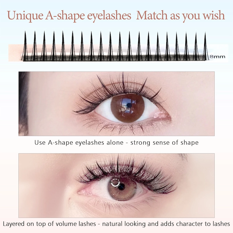 Unique A Shape Fairy Eyelash Extensions Easily to Make Spike Wispy Looks LM