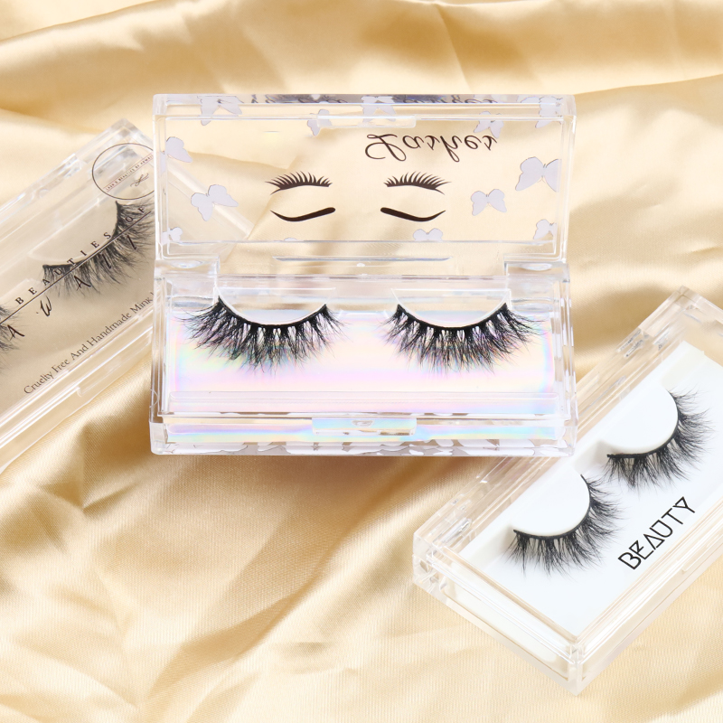 New Styles Cruelty Free  Wholesale Price Mink Eyelashes and Packaging Factory 100% Real Mink Eyelashes Vendor Soft Cotton Band JN 