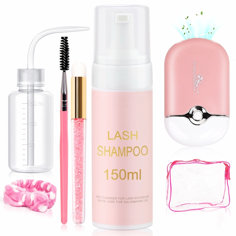 Private Label Lash Shampoo Kit for Eyelash Extensions Daily Use Deep Cleaning LM