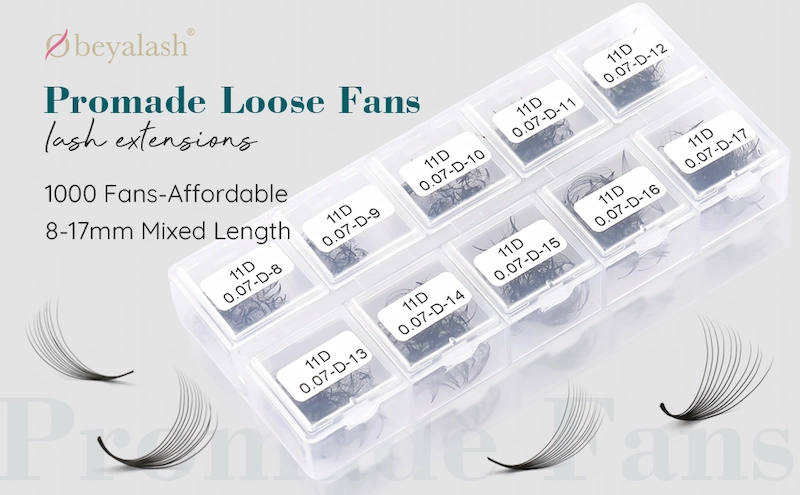 Wholesale Promade Loose Fans Lash Extensions Mixed Length Large Amount LM