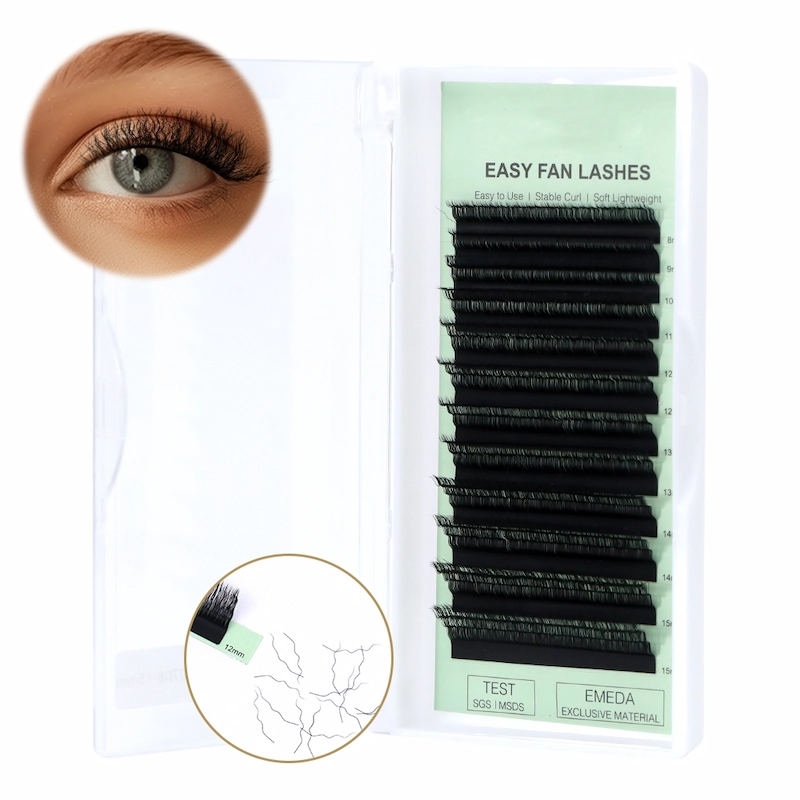 High Quality Fluffy Wool Roll Shaped Wavy Lash Extensions
